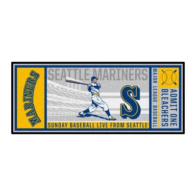 MLB Seattle Mariners 1989 30"x72" Retro Ticket Runner Mat