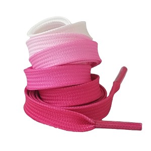Elerevyo Colorful Gradient Flat Shoelaces Shoestring Shoe Laces for Sneakers 1 Pair - 1 of 4