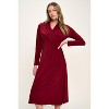 WEST K Womens Amber Long Sleeve Surplice Midi Dress - 4 of 4