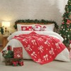 Snuggle Sac Christmas Throw Blanket Soft Knit Bed Blanket 50x60" - 3 of 4