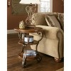 Nestor Chairside End Table Medium Brown - Signature Design by Ashley: Oil Rubbed Finish, Open Shelf, Metal Frame - 2 of 4