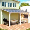 CLIHOME 14 ft. x 8 ft. Aluminum Sloped Roof Hardtop Pergola with UV-Blocking Polycarbonate Patio Cover for Outdoor Living - 3 of 4