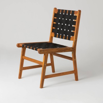 Sava Indoor/Outdoor Armless Side Dining Chair - Black - Balkene Home