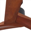 YUHAO 60 in. Indoor Farmhouse Rustic Light Walnut Blades 6-speed Ceiling Fan without Light and Remote Control - 4 of 4