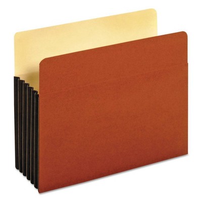 Globe-Weis Drop Front Expanding File Pocket, Top Tab, 5 1/4 Inch, Letter, Brown, 10/Box