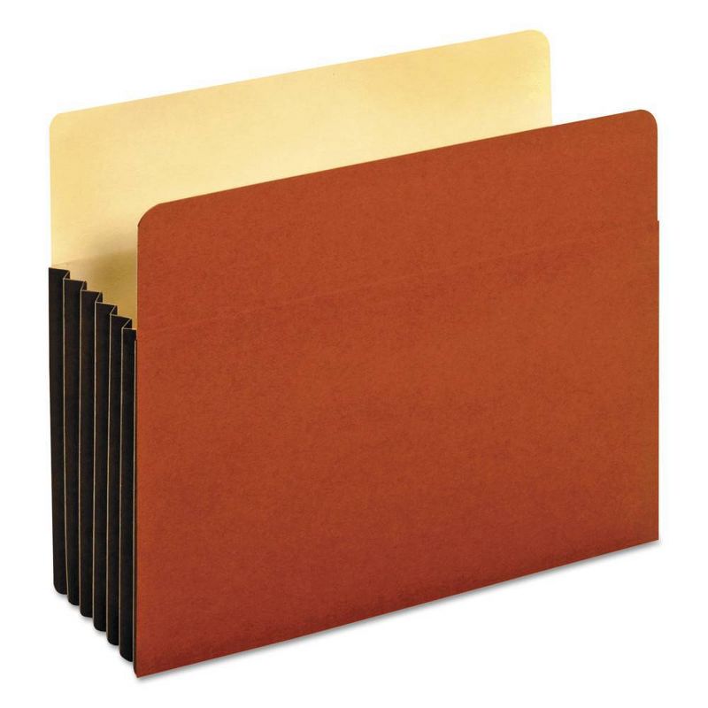 Globe-Weis Drop Front Expanding File Pocket, Top Tab, 5 1/4 Inch, Letter, Brown, 10/Box, 1 of 7