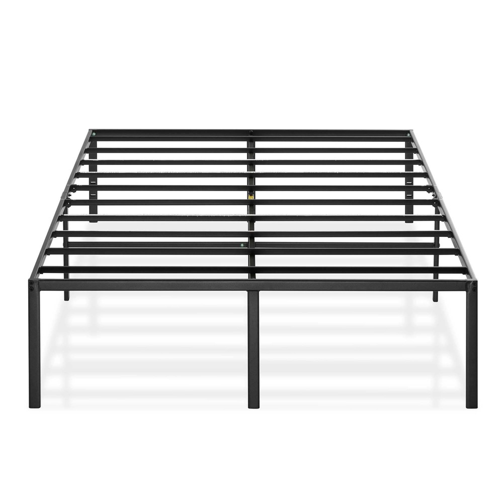 Photos - Bed Best Price Mattress Full 16" Classic Metal Platform  Frame Black: Steel Foundation, 14" Under- Storage, Easy Assembly