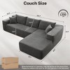 HOMLUX L Shape Modular Sectional Sofa Couch, Deep Seat Modern Minimalist Couches for Living Room - 3 of 4