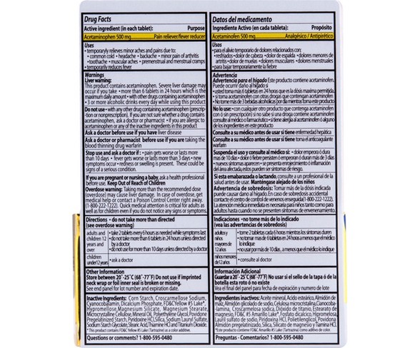 Dolo-NeuroBion Extra Strength Pain Reliever Tablets - Acetaminophen - 30ct