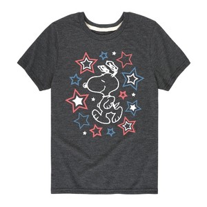 Boys' - Peanuts - Snoopy Stars Short Sleeve Graphic T-Shirt - 1 of 4