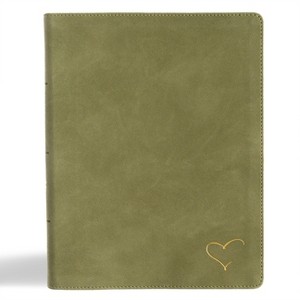 CSB Notetaking Bible, Revive Our Hearts Edition, Sage Suedesoft Leathertouch - by  Csb Bibles by Holman (Leather Bound) - 1 of 1