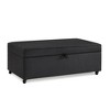 NicBex 45 Inch Storage Ottoman Bench, Modern Linen Bench with Wheels, Sofa Bench for Living Room, Bedroom, Entryway - 3 of 4