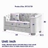 NicBex 59/77 Inch Loveseat,Modern Chesterfield Velvet Loveseat Sofa with Tufted Backrests,Upholstered Couch for Living Room,Bedroom,Lounge - 4 of 4