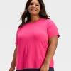 Women's Beyond Ease Crewneck Legging Friendly Short Sleeve T-Shirt - All In Motion™ - 3 of 4