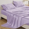 Satin Sheets Queen Size - Similar to Silk Sheets, Silky Bedsheet, Luxury & Ultra Soft, Non-Fading & Wrinkle Free, Good for Hair & Skin, Gifts for Wome - 2 of 4