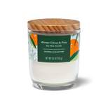 Winter Citrus & Pine Flame Candle - 5.5oz - Everspring™
