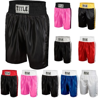 Title Boxing Youth Classic Edge Satin Performance Boxing Trunks : Target