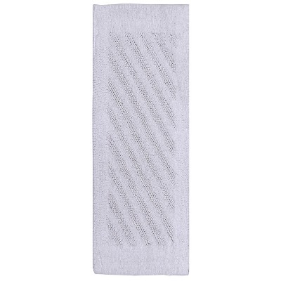 Knightsbridge Shooting Star 220 GSF Reversible Bath Rug 22 x 60 - White