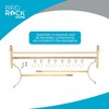 BIRDROCK HOME 8 Hook Deluxe Christmas Stocking Holder Stand - Heavy Duty Freestanding Rack with Removable Stocking Hooks - Gold (Gold) - 4 of 4