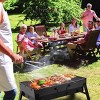 SEVOBAL Grill Cookware Portable Foldable BBQ Grill, Compact Charcoal for Camping, Travel, Lightweight Outdoor Cooking, Black, 17.7"*17"*11" - 3 of 4