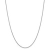 Black Bow Jewelry 1.6mm, 14k White Gold Solid Link Cable Chain Necklace - 3 of 4