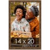 PosterPalooza | Textured Gold Picture Frame - UV Acrylic, Foam Board Backing, Hanging Hardware - 2 of 4