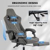 High Back Video Gamer Chairs,Racing Office Chairs with Massage Lumbar and footrest Adjustable Headrest&Linkage Armrests for Office,Home-Tanpinhause - 3 of 4
