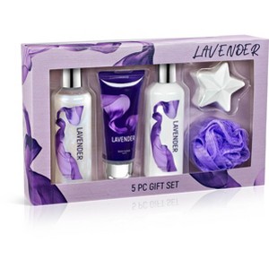 Freida & Joe Lavender 5 Piece Gift Box Collection Bath & Body Set - 1 of 4