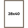 PosterPalooza | Sculpted Silver Picture Frame - UV Acrylic, Foam Board Backing, Hanging Hardware - 2 of 4