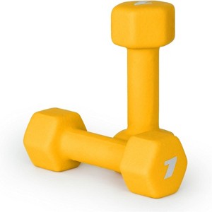 CAP Barbell Neoprene Coated Dumbbell Set, Color Coded Free Weights, Multiple Sizes & Color Options - 1 of 4