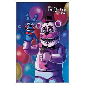 Trends International Five Nights at Freddy's: Sister Location - Funtime Freddy Framed Wall Poster Prints - 1 of 4