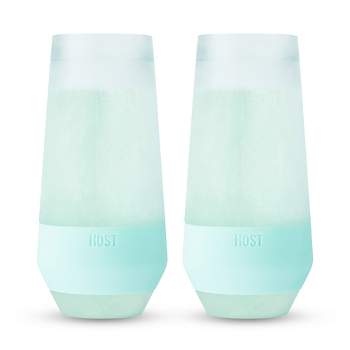 Host Wine Freeze Cooling Cup, Plastic Double Wall Insulated Freezable Drink  Chilling Tumbler Set Of 1, 8.5 Oz, Ice Blue : Target
