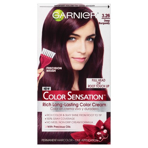Garnier Color Sensation Rich Long Lasting Color Cream 3 26 Deep Burgundy