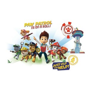 PAW Patrol Kids' Wall Graphix Peel and Stick Giant Kids' Wall Decal: Vinyl Self-Adhesive Blue Figures for Kids - 1 of 4
