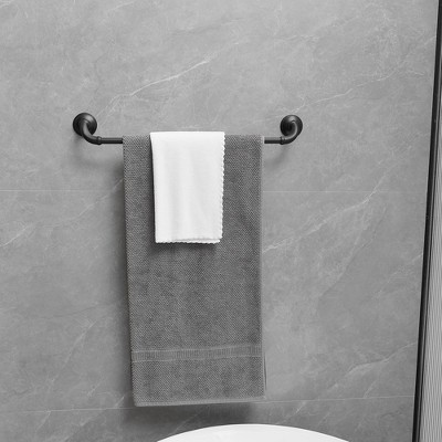 Matte Black 4-Piece Metal Bathroom Hardware Set