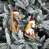 Plush Ski and Sled Dog Ornament (Set of 6) - 2 of 2