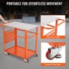 Welding Table 36"x24", 600lbs Load Capacity Steel Welding Workbench Table on Wheels, Portable Work Bench with Double-Layer Storage Board - 4 of 4