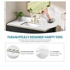 36 Inch Bathroom Vanity with Ceramic Sink Bathroom Storage Cabinet with 2 Doors amd 3 Drawers 2 Doors - 4 of 4