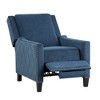 Fabric Reclining Chair with Nailhead Trim, Self-Reclining Motion, and Solid Wood Frame - 4 of 4