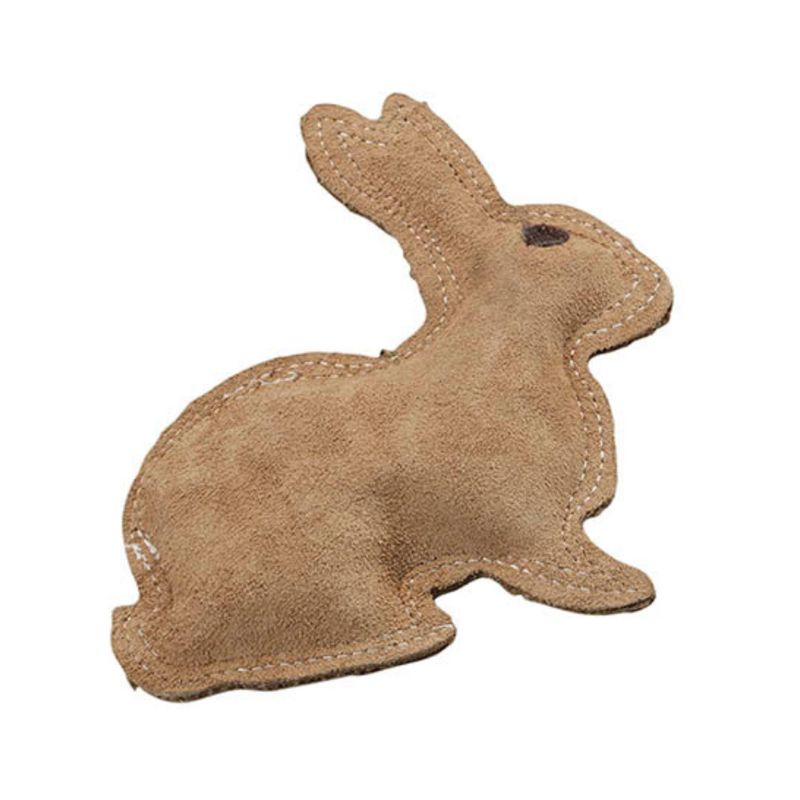 Spot Dura-Fused Leather Rabbit Dog Toy (8"x 7.5"), 3 of 4