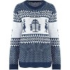 Coolmee Women's Ugly Christmas Tree Reindeer Holiday Knit Sweater Pullover - 3 of 4