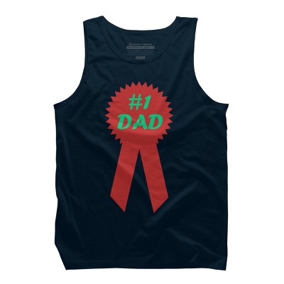 Men's Design By Humans #1 DAD Ribbon By Tank Top