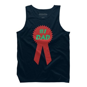 Men's Design By Humans #1 DAD Ribbon By Tank Top - 1 of 2