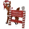 Northlight LED Lighted Rudolph Reindeer Crossing Outdoor Christmas Sign - 36" - Warm White - 4 of 4