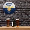 15" x 15" Corona Extra Dome Shaped Metal Sign Wall Decor White/Dark Blue - American Art Decor: Home Bar & Room Decoration - 2 of 4
