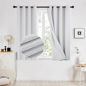 Deconovo Linen Blackout Curtains 2 Panels – Grommet Top, OEKO-TEX - 1 of 4