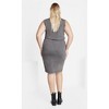 Women's Plus Size Ivy Wash Dress - steel wash | CITY CHIC - 3 of 4