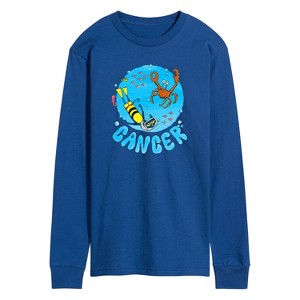 Men's - Pete the Cat - Cancer Long Sleeve Graphic T-Shirt - 1 of 4