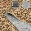 Whizmax Braided Print Area Rugs with Non-Slip Backing,Low Pile Ultra-Thin Floor Carpet for Living Room,Bedroom,Dining Room - 4 of 4