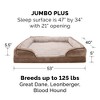 FurHaven Velvet Waves Perfect Comfort Cooling Gel Top Memory Foam Sofa Dog Bed - 4 of 4